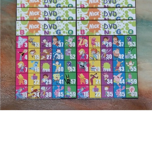 Nickelodeon Nick DVD Bingo Board Game Spongebob Squarepants Nickelodeon / Mattel - Picture 14 of 15